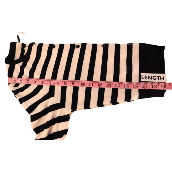 H&M‎ Divided women's Black & White Striped Cardigan Sweater Size Small - Picture 9 of 12